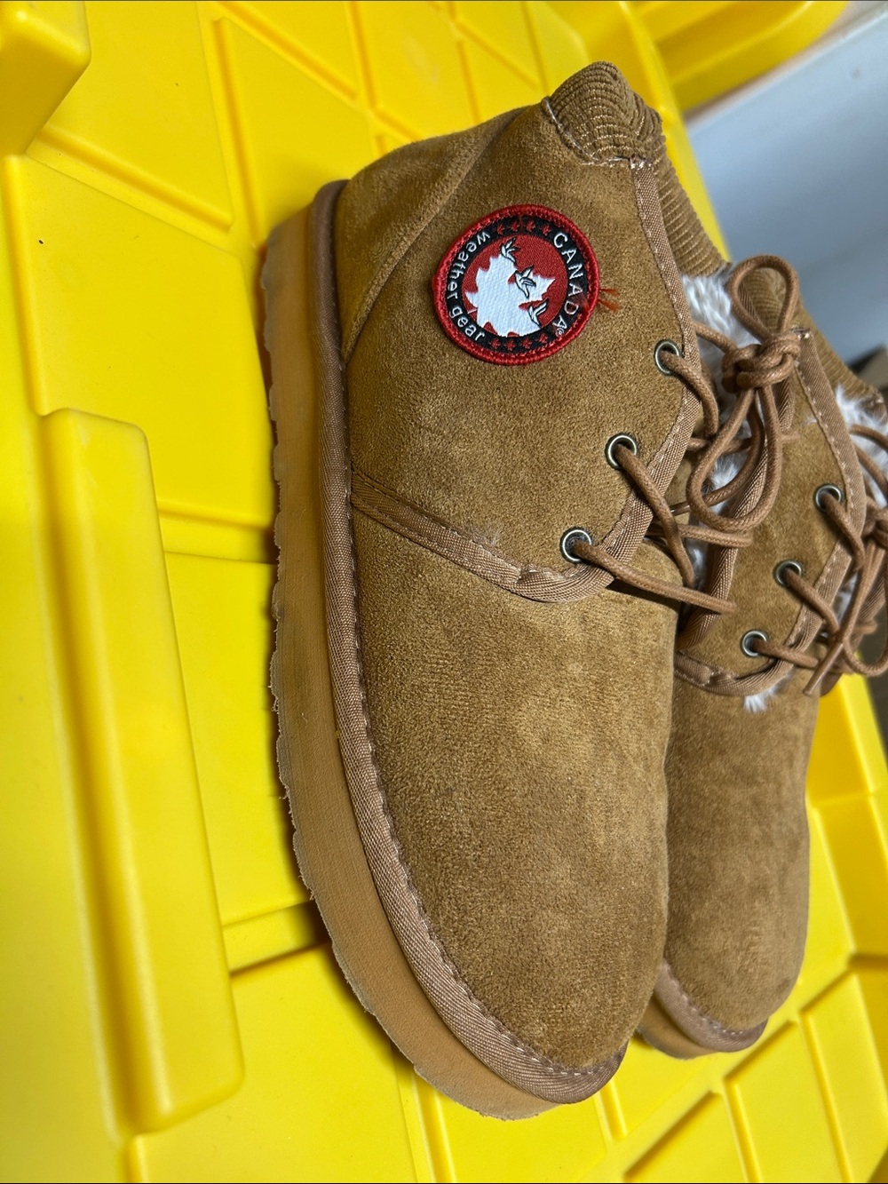 Canada Goose Tan Suede Chukka Boots